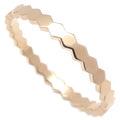 B de Honeycomb Ring 18K Rose Gold
