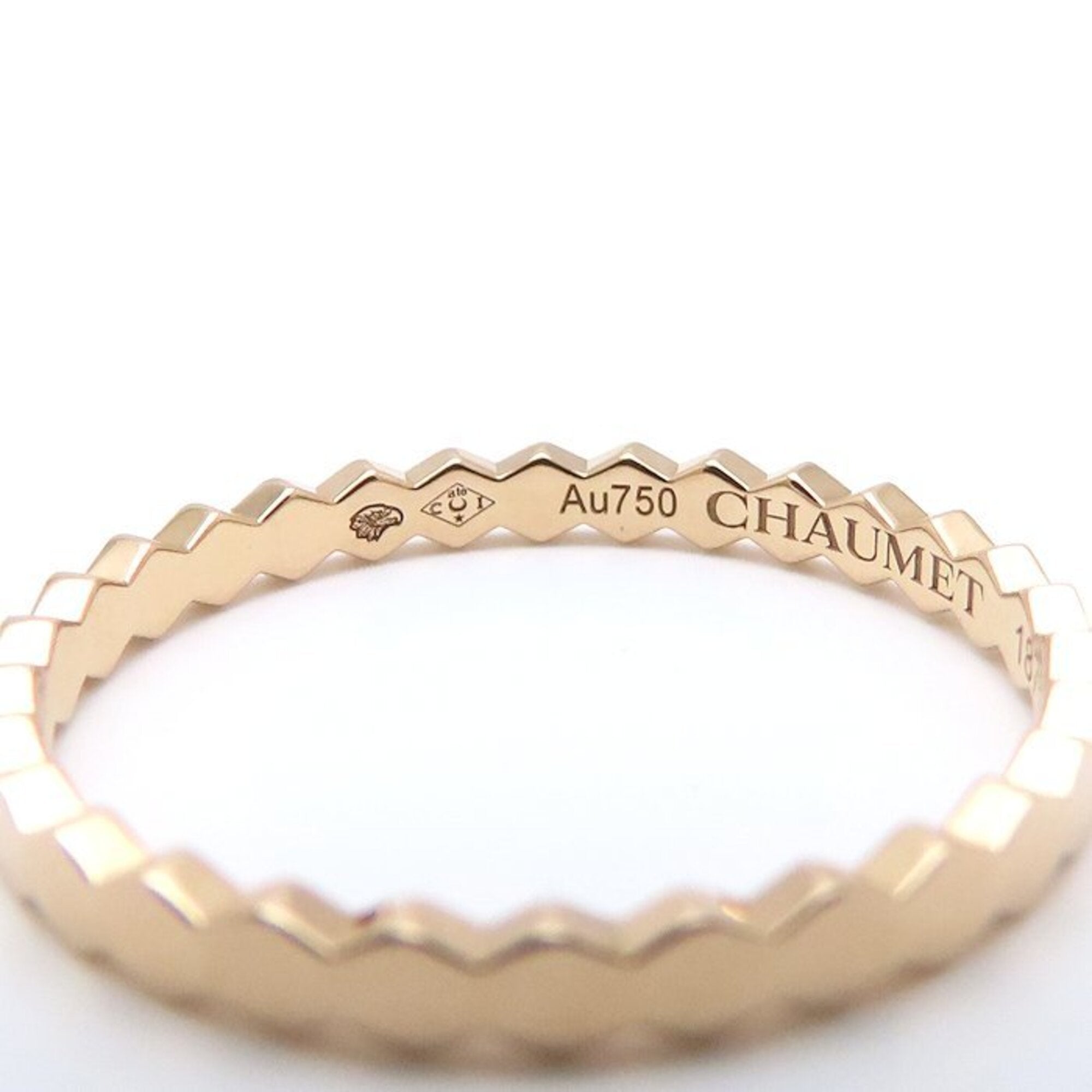 B de Honeycomb Ring 18K Rose Gold