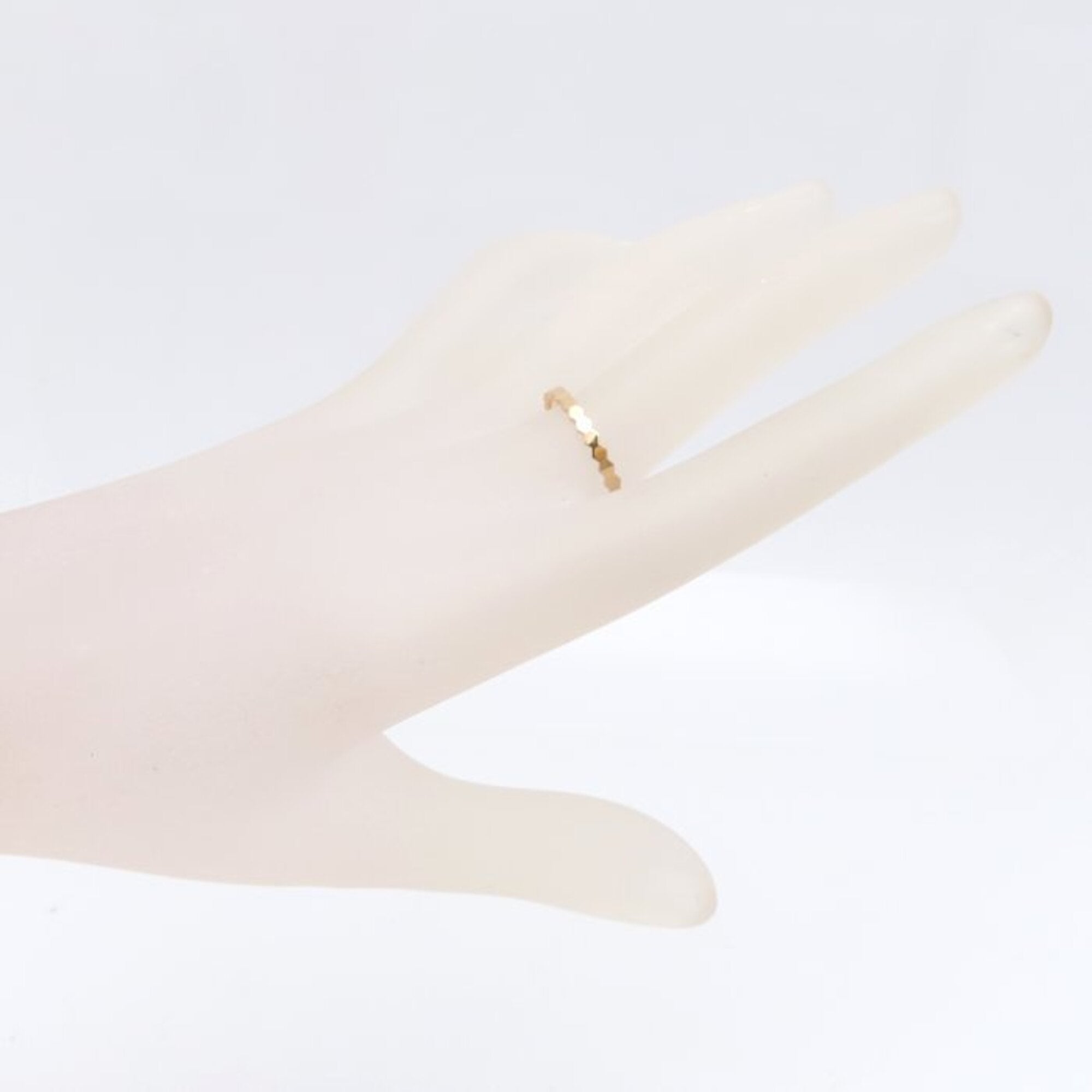 B de Honeycomb Ring 18K Rose Gold