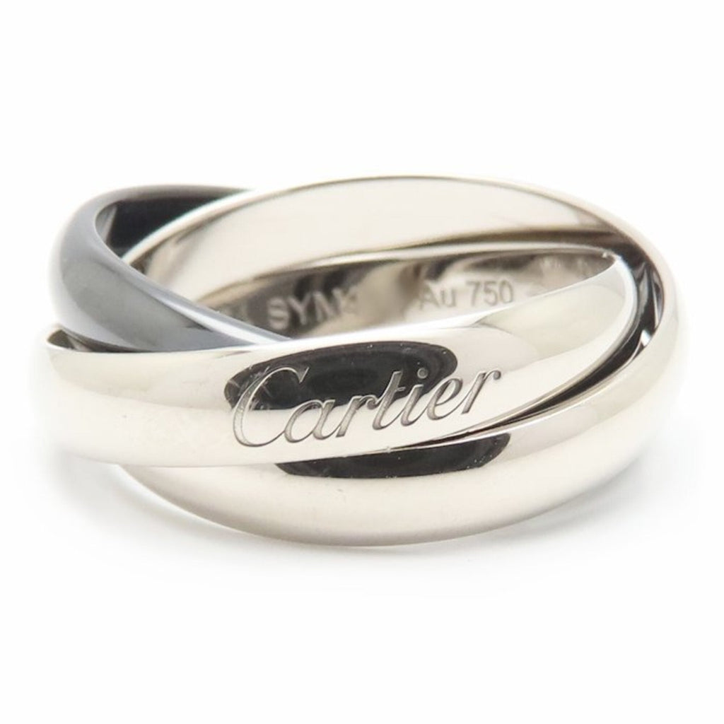Trinity Ring 18K White Gold and Ceramic