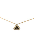 Pendant Necklace Gold and Rhinestone