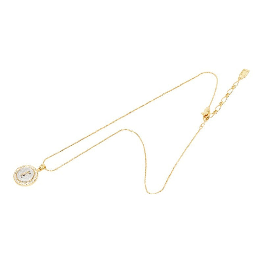YSL Pendant Necklace Gold and Silver Plated Rhinestone
