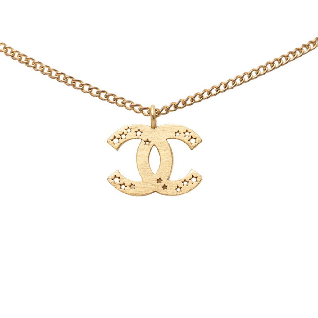CC Logo Chain Pendant Necklace Metal