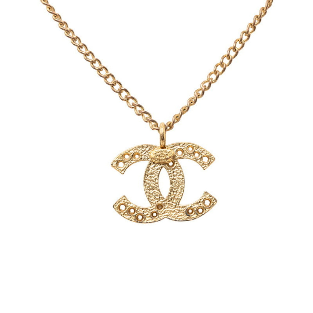 CC Logo Chain Pendant Necklace Metal
