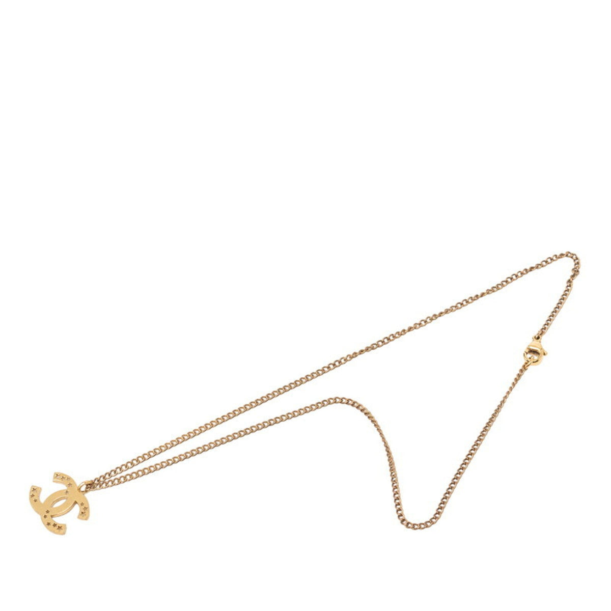 CC Logo Chain Pendant Necklace Metal