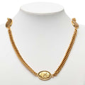 CC Logo Chain Pendant Necklace Metal