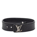 Monogram Bracelet Black Leather