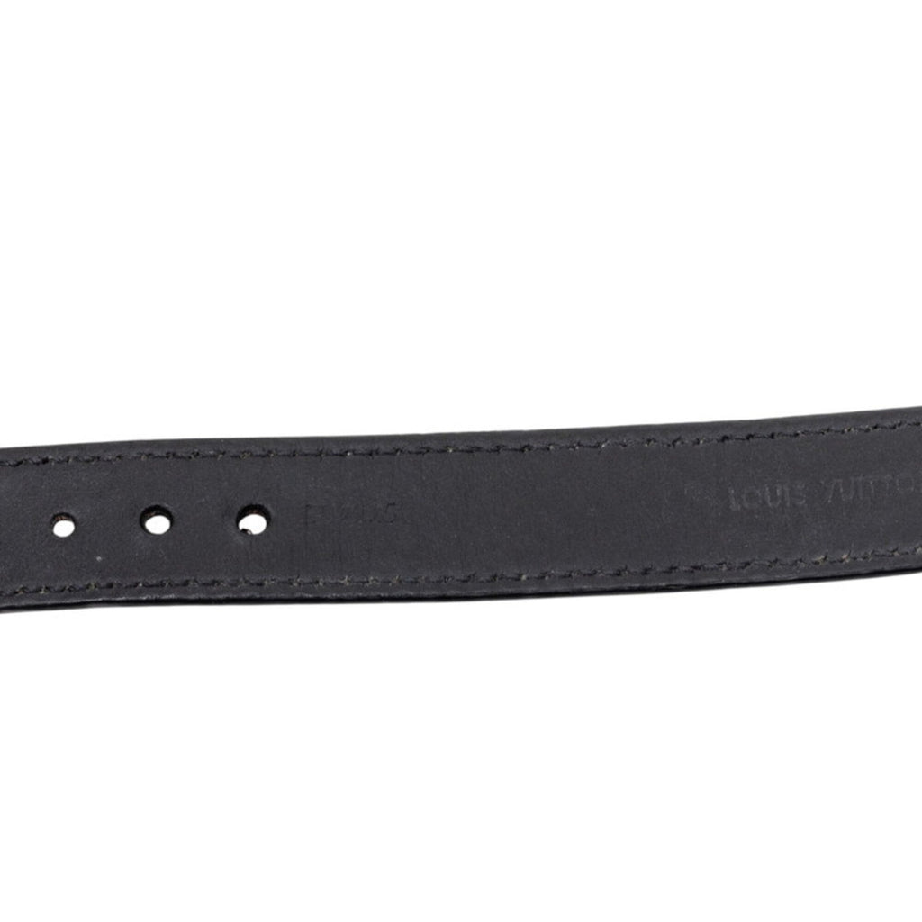 Monogram Bracelet Black Leather