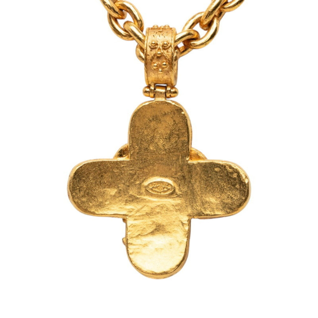 CC Logo Chain Pendant Necklace Metal