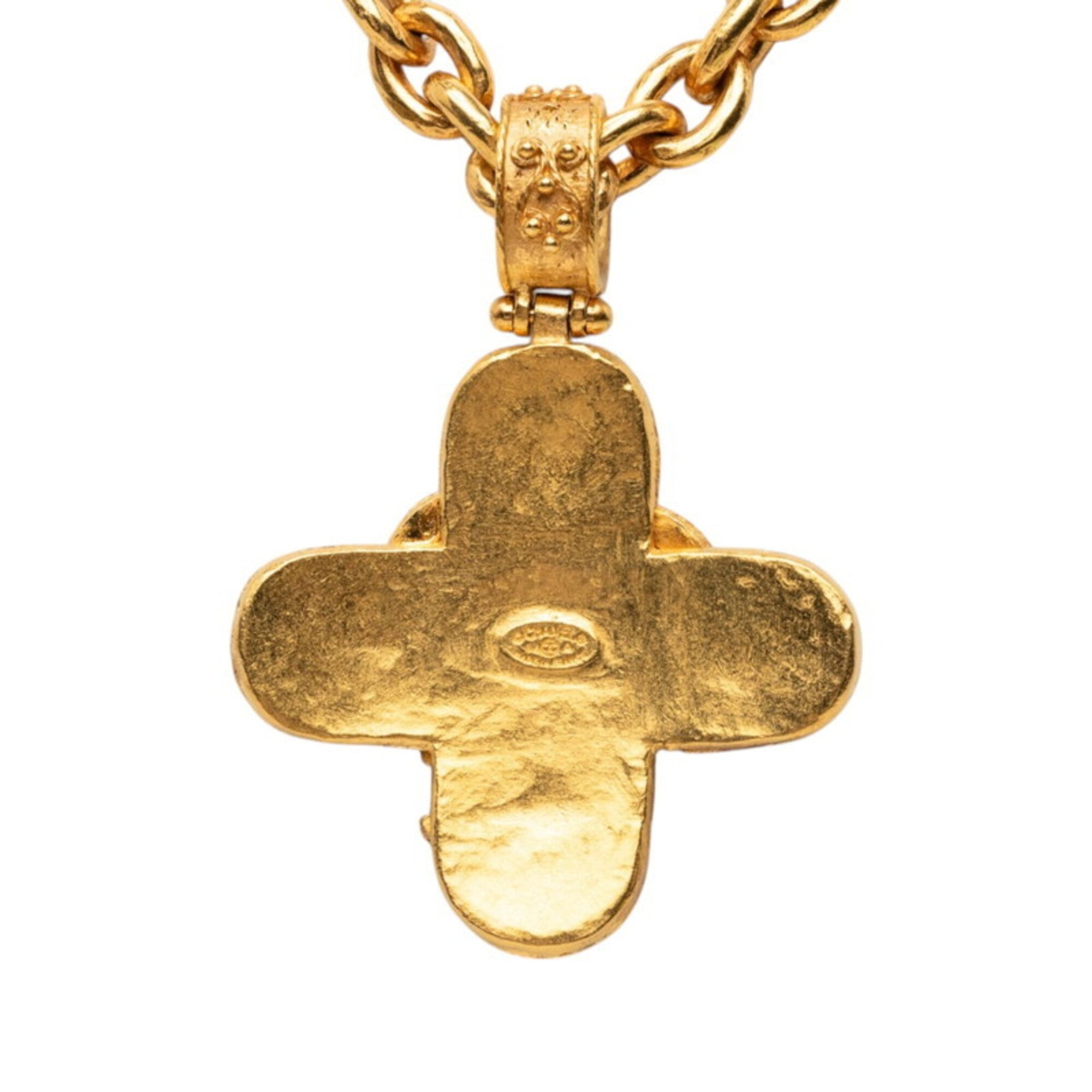 CC Logo Chain Pendant Necklace Metal