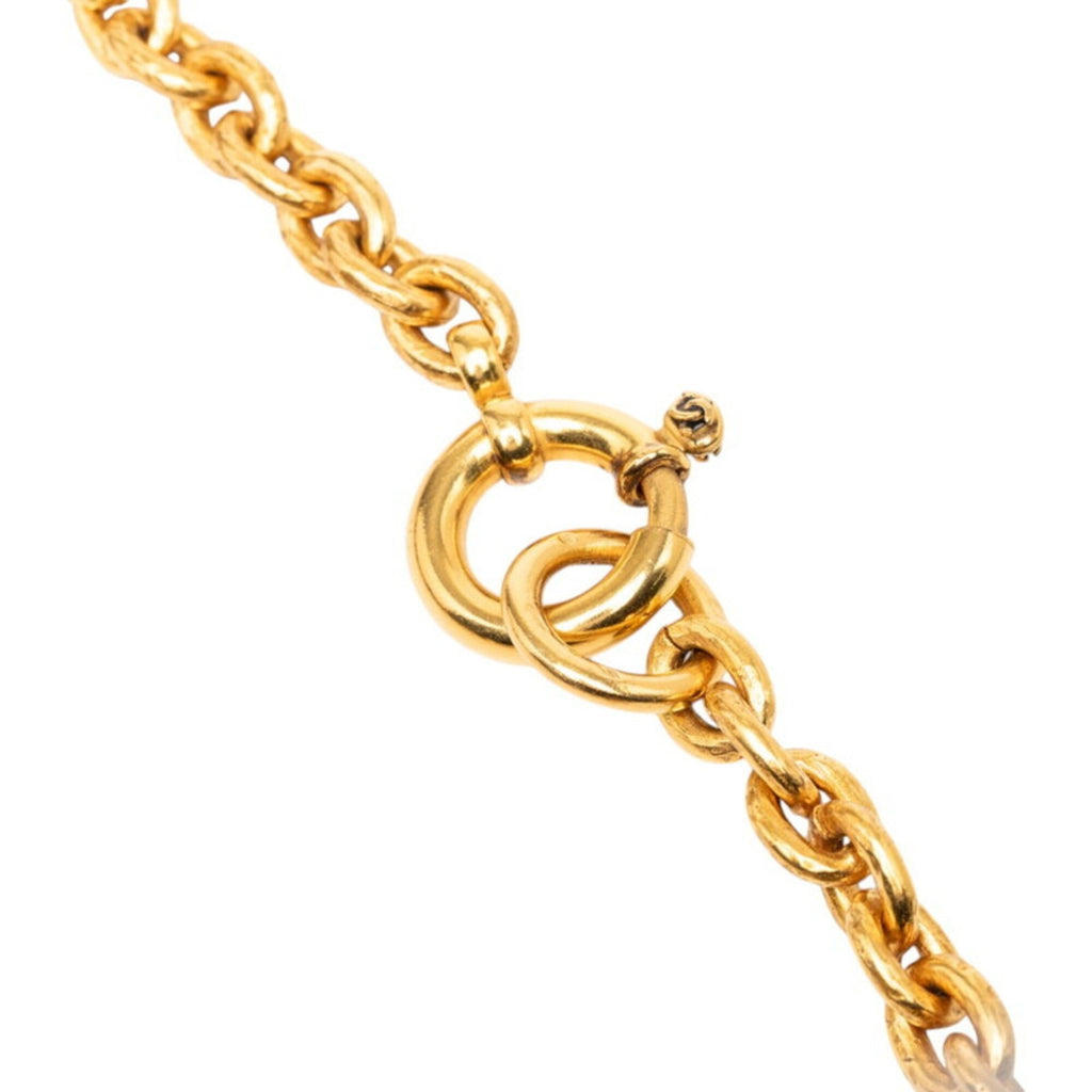 CC Logo Chain Pendant Necklace Metal