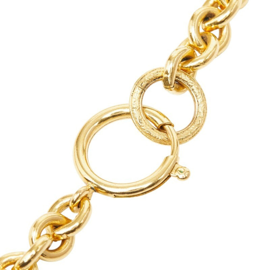 CC Logo Chain Pendant Necklace Metal