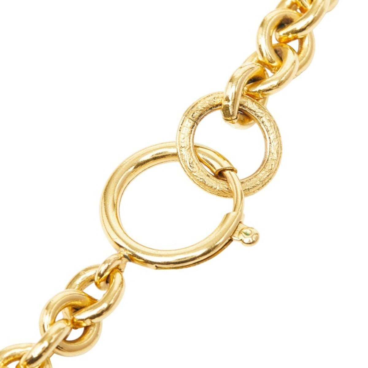 CC Logo Chain Pendant Necklace Metal