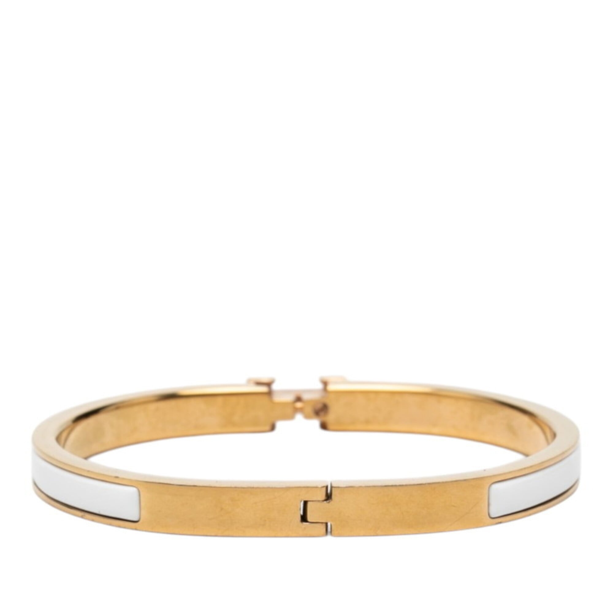 Bracelet Gold and White Enamel Mini
