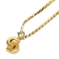 Pendant Necklace Gold Plated Rhinestone
