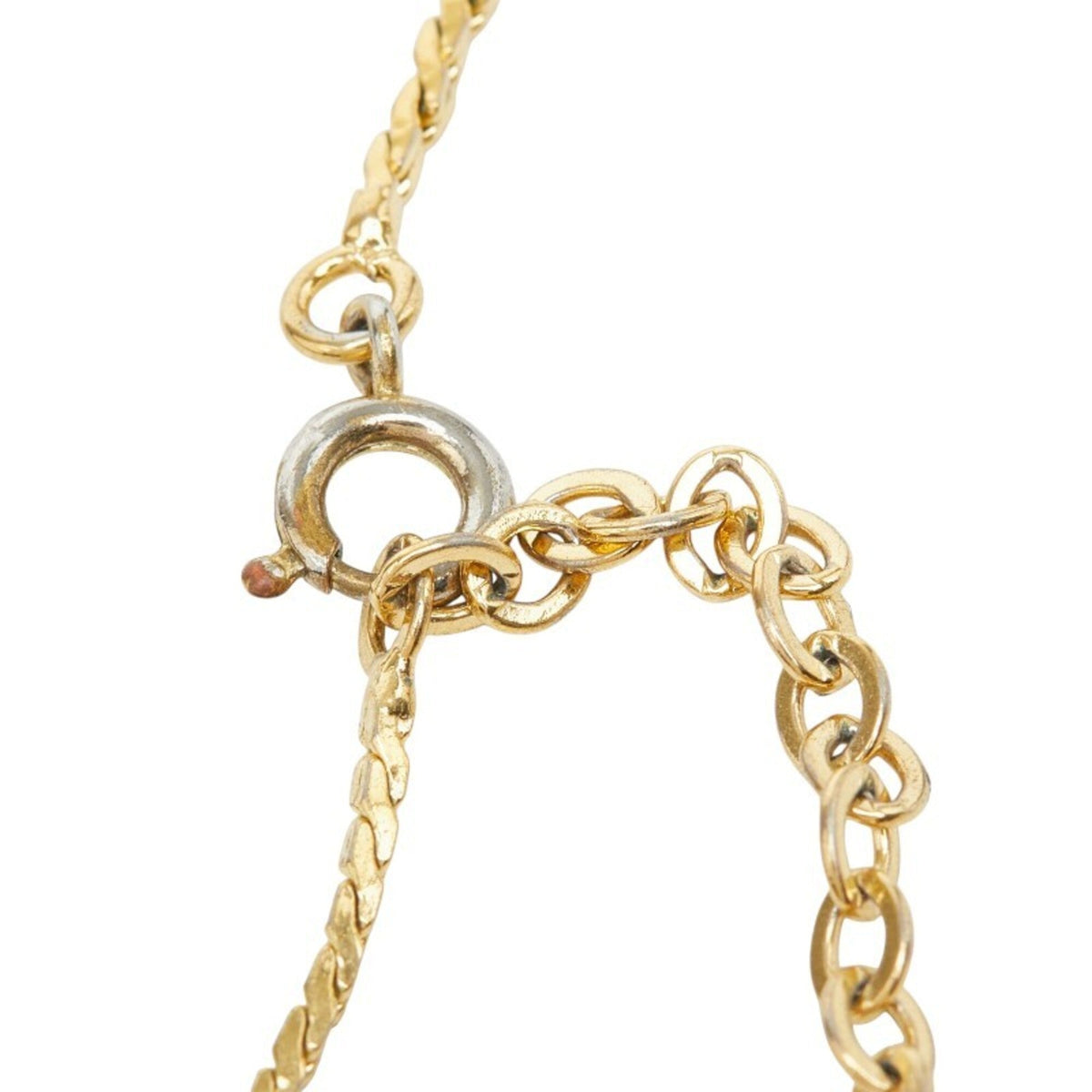 Pendant Necklace Gold Plated Rhinestone