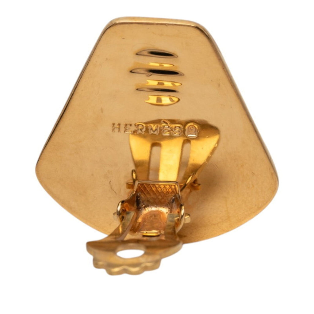 Clip-On Earrings Enamel and Gold Plated