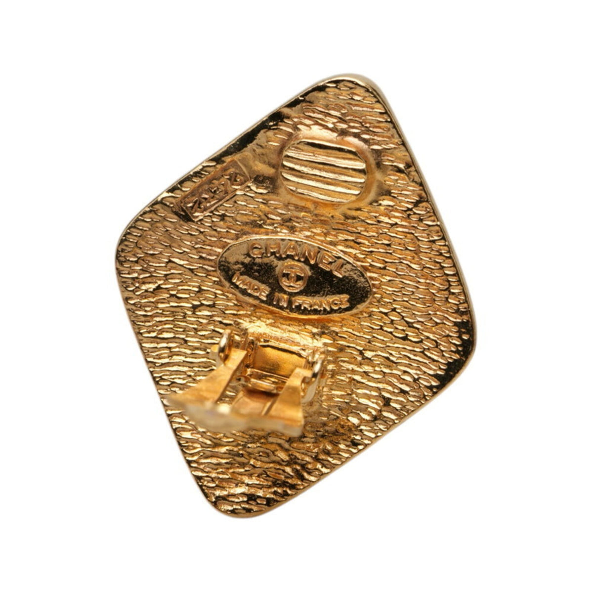 CC Logo Clip-On Earrings Metal Gold-Tone Metal