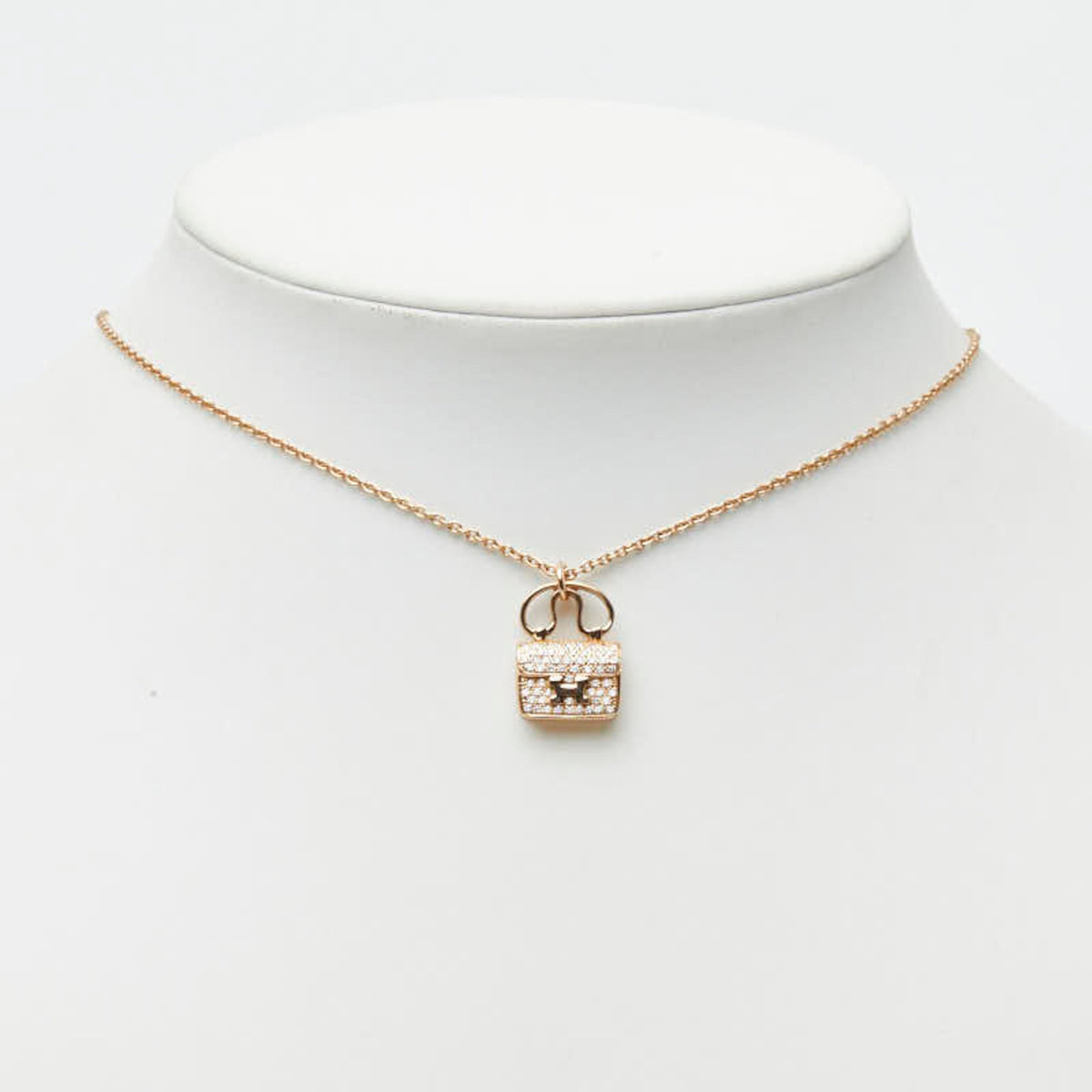 Amulette Constance Pendant Necklace 18K Rose Gold with Diamond