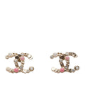 CC Logo Earrings Gold-Tone Metal