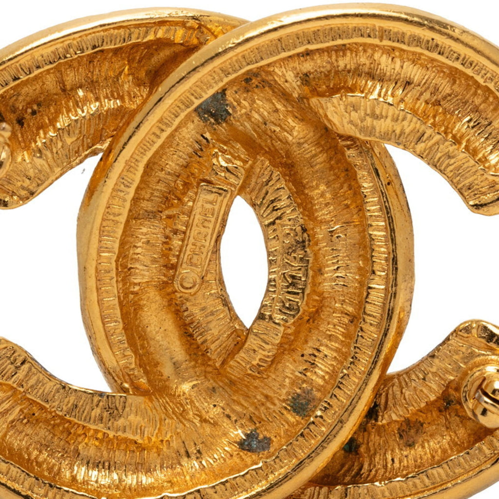 CC Logo Brooch Metal