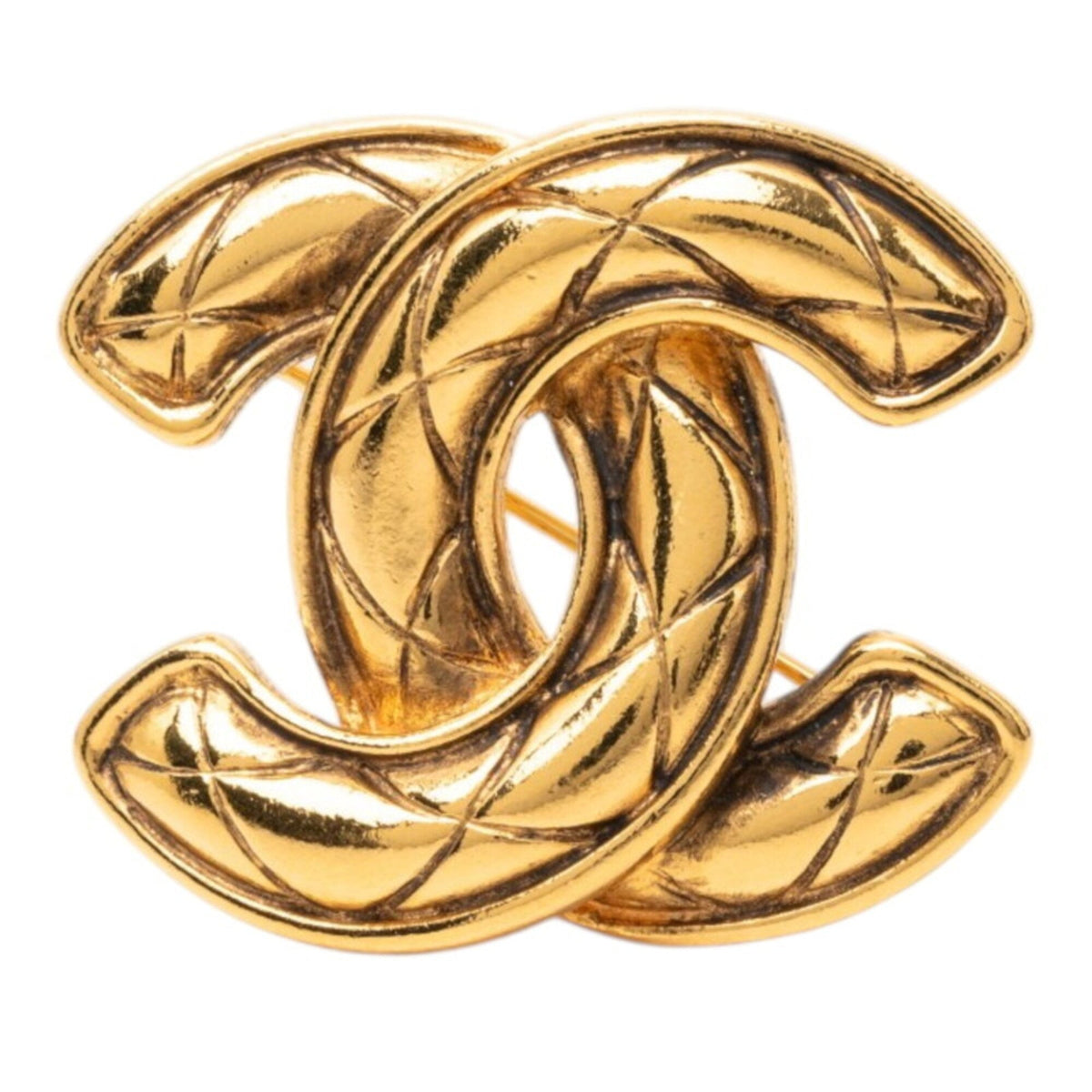 CC Logo Brooch Metal