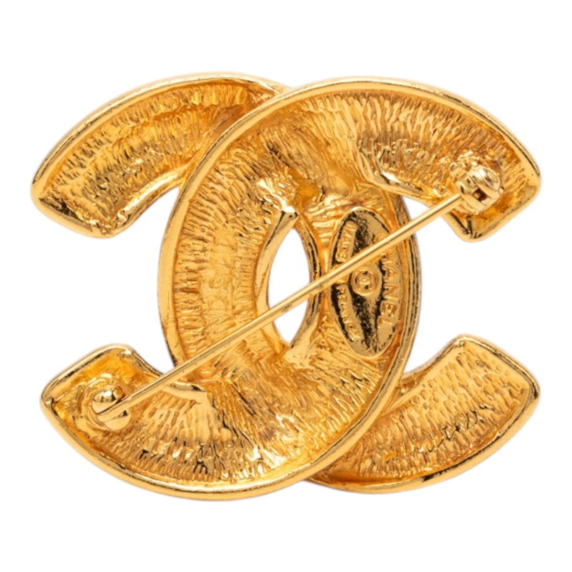 CC Logo Brooch Metal