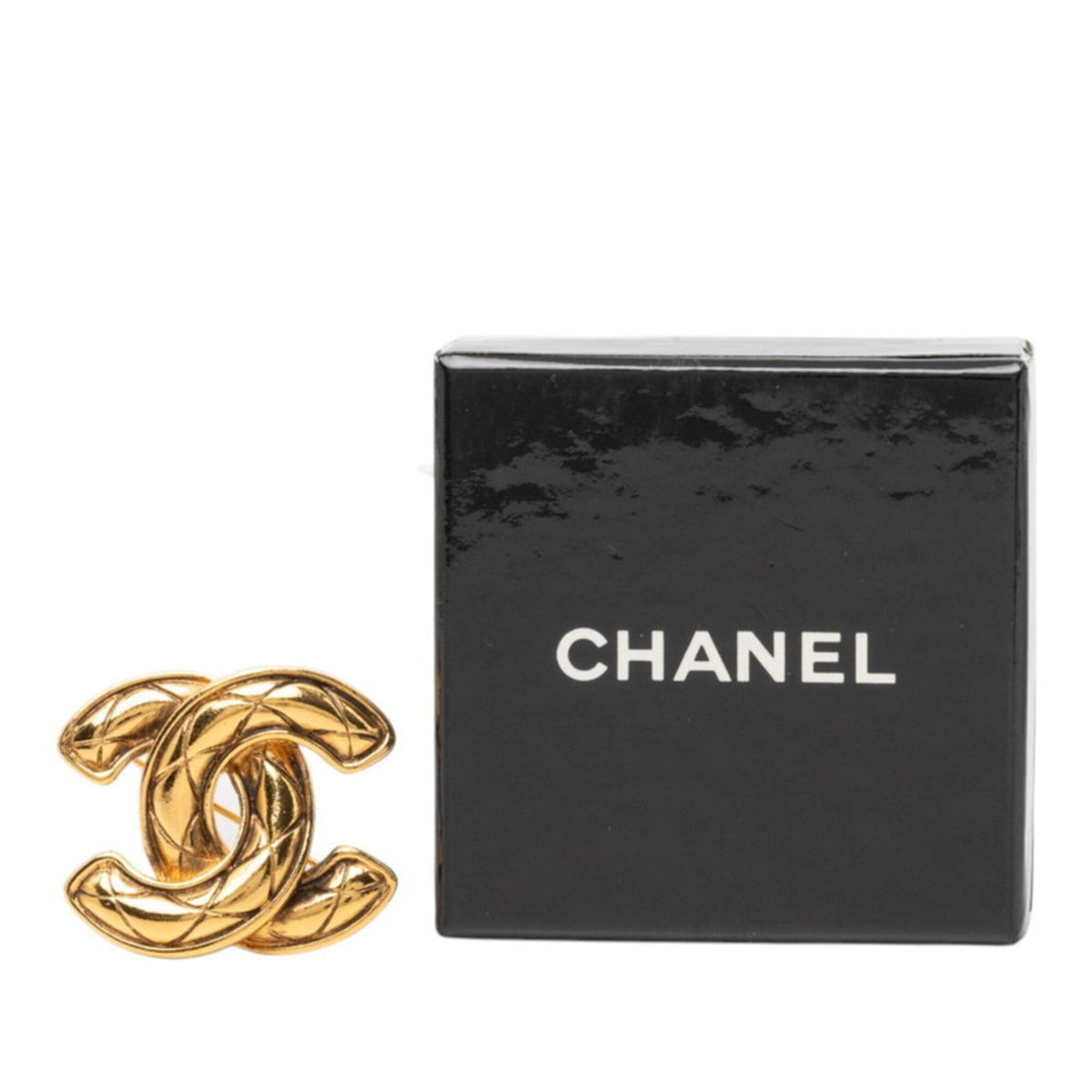 CC Logo Brooch Metal