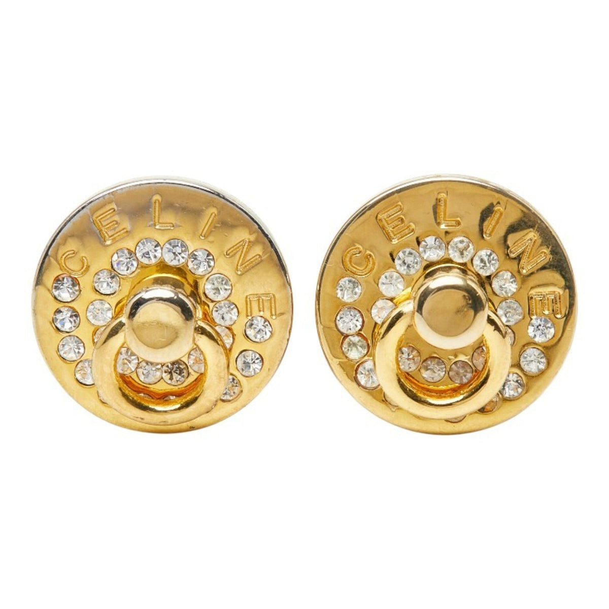 Rhinestone Clip-On Earrings Rhinestone