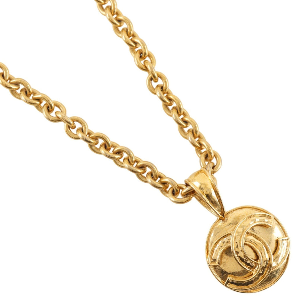 CC Logo Pendant Necklace Metal