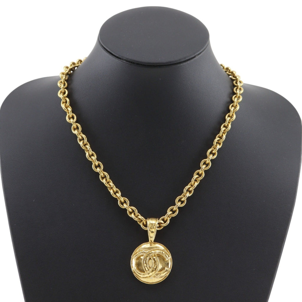 CC Logo Pendant Necklace Metal