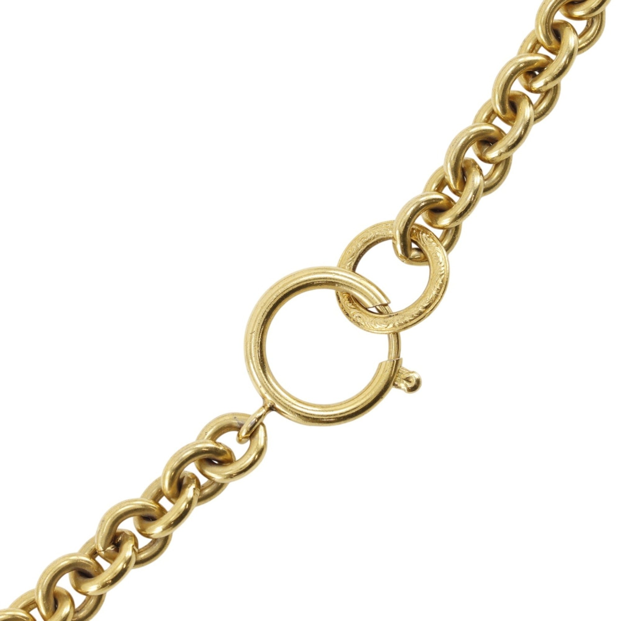 CC Logo Pendant Necklace Metal