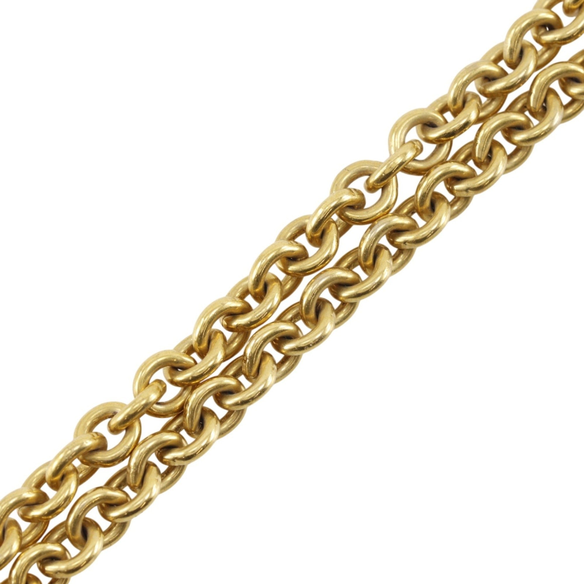 CC Logo Pendant Necklace Metal