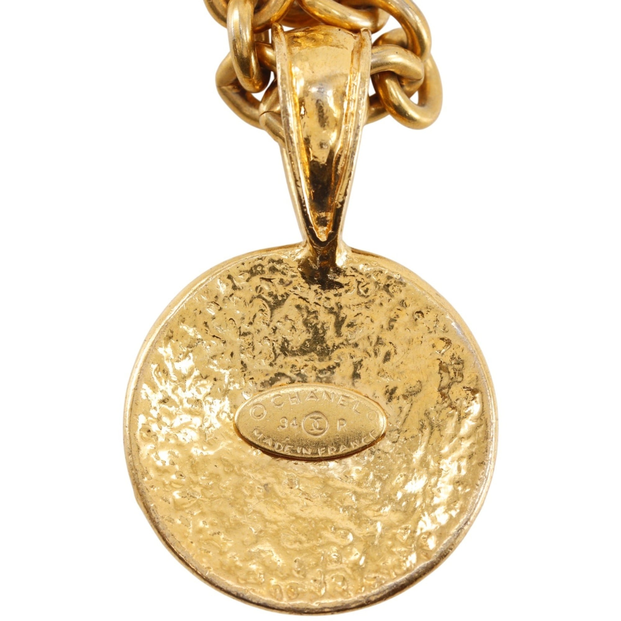 CC Logo Pendant Necklace Metal