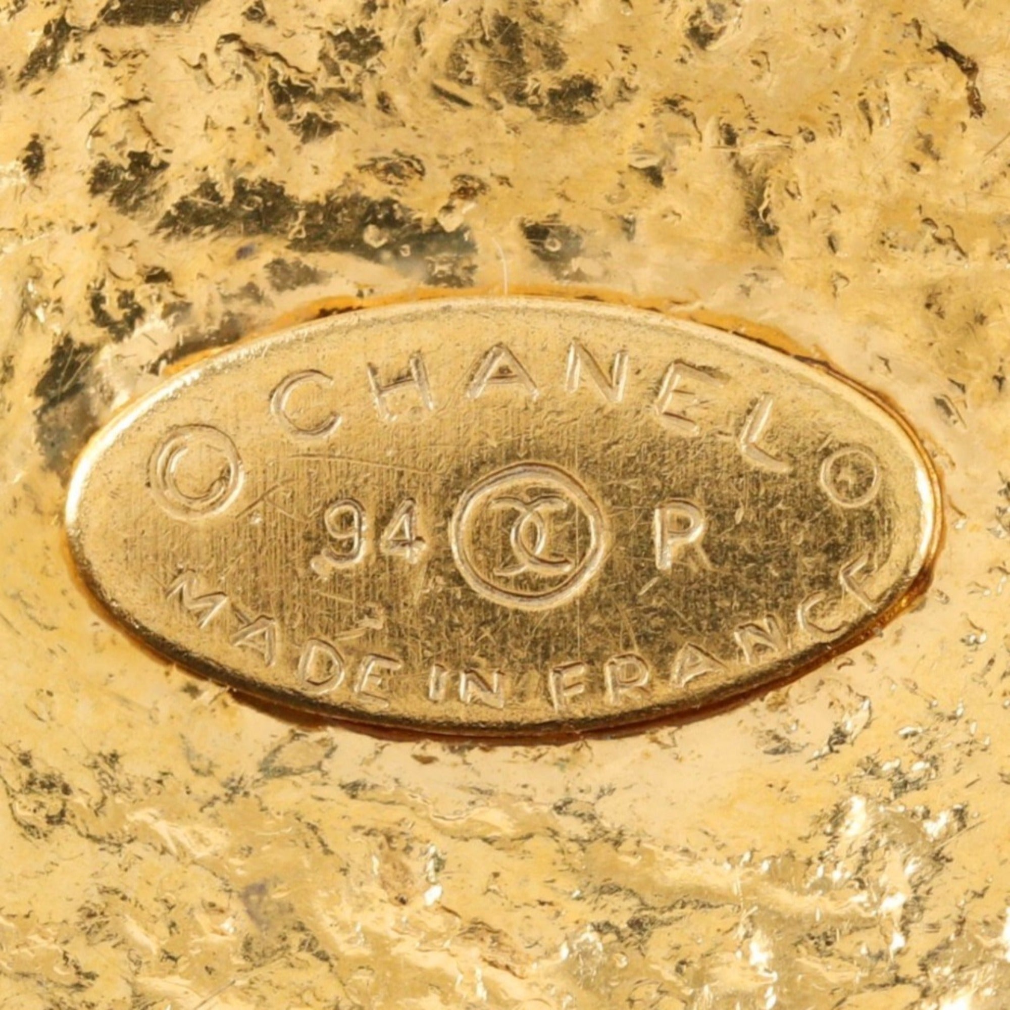 CC Logo Pendant Necklace Metal