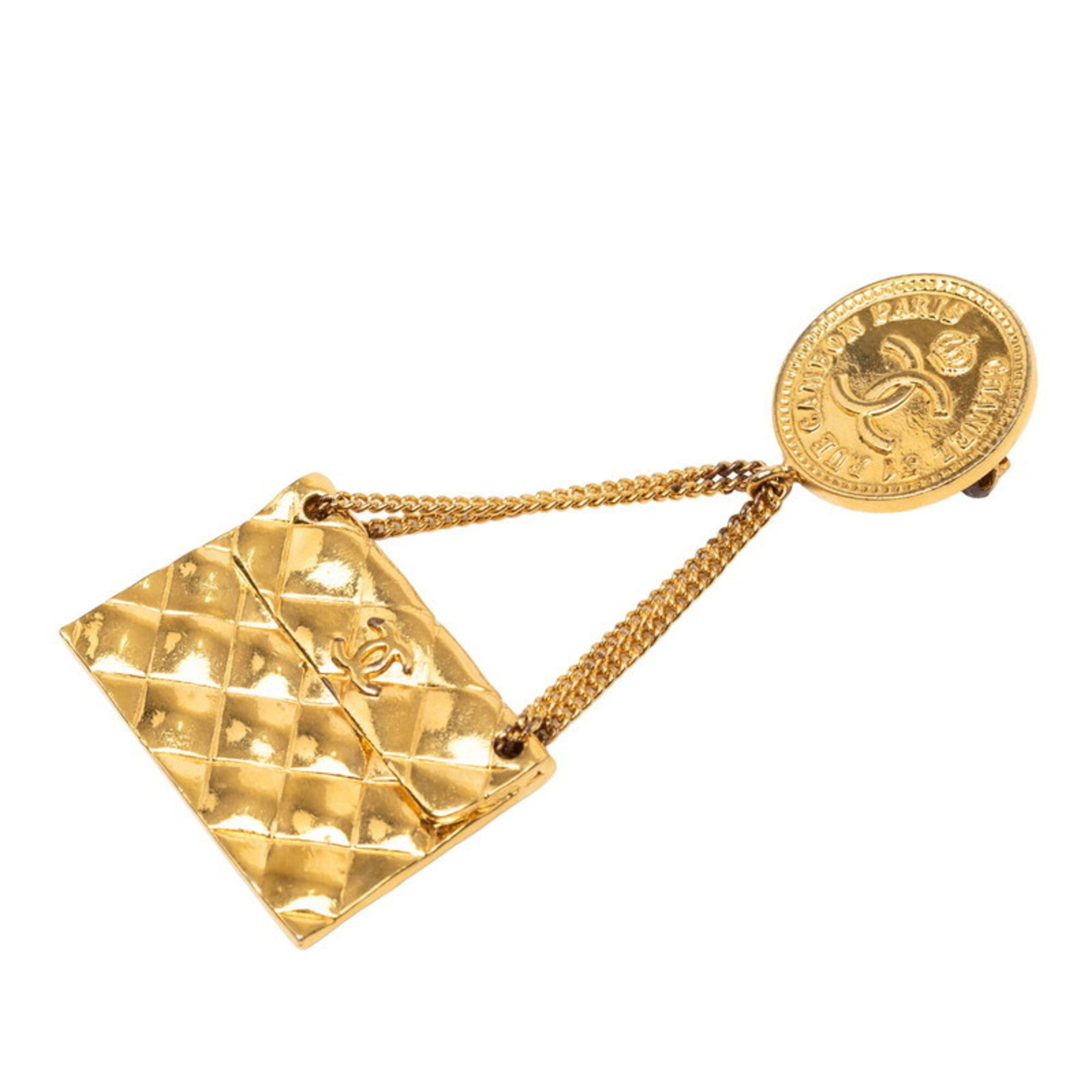 CC Logo Brooch Metal