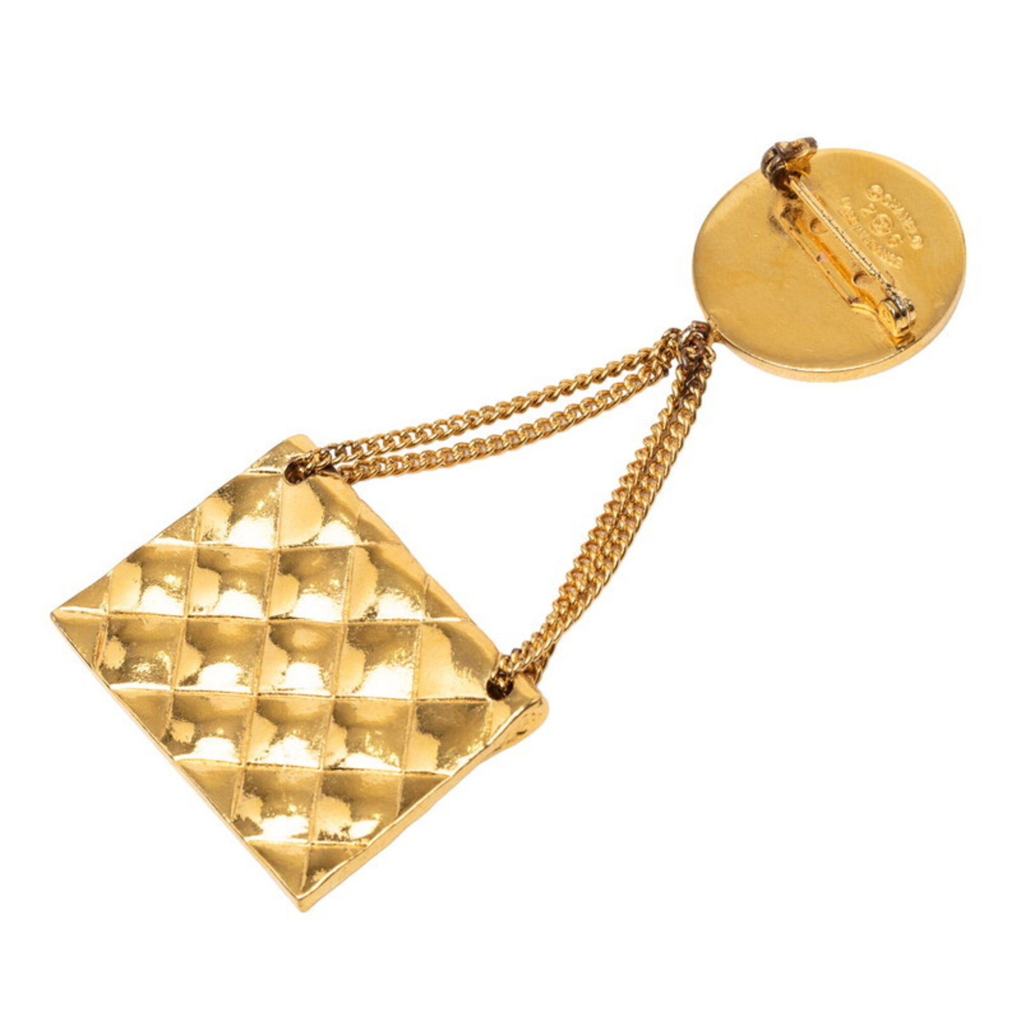 CC Logo Brooch Metal