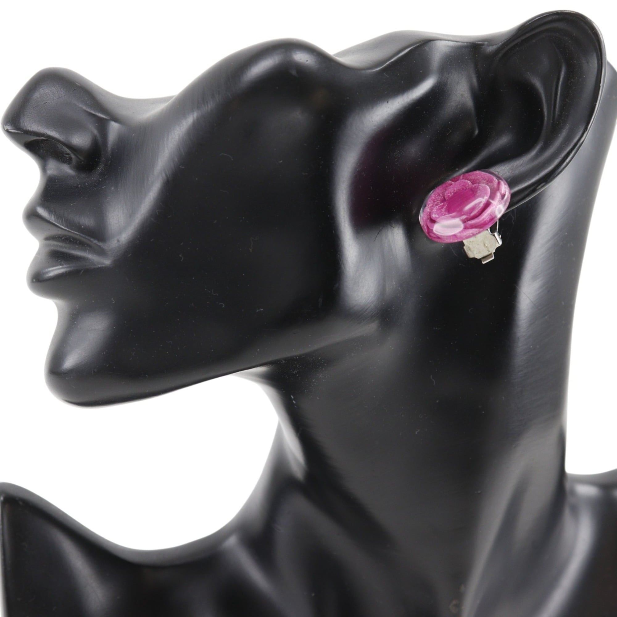 Camellia Clip-On Earrings Plastic