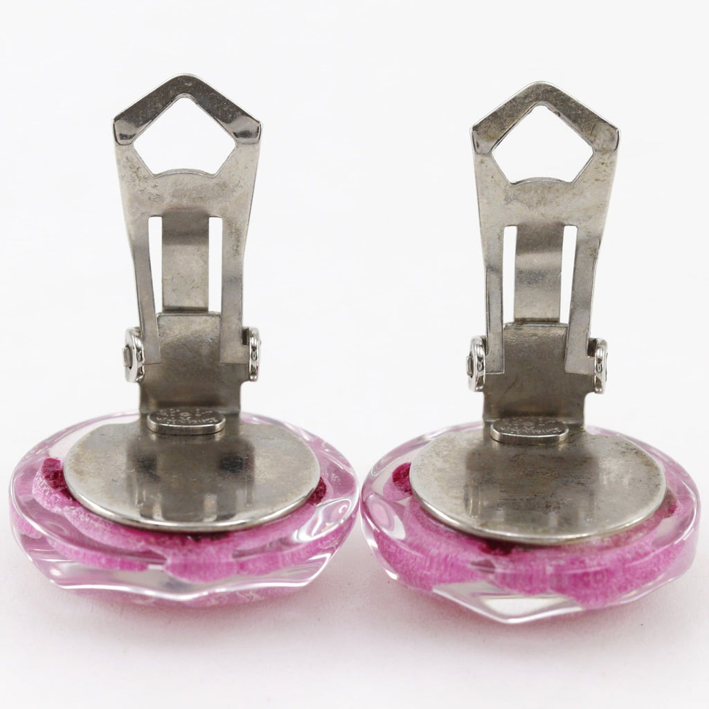 Camellia Clip-On Earrings Plastic