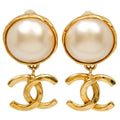 CC Logo Clip-On Earrings Metal