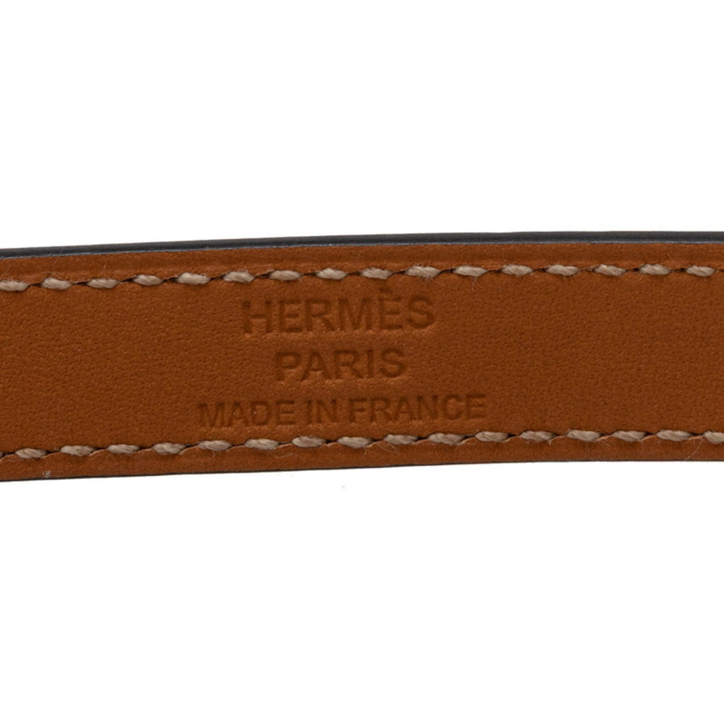 Kelly Double Tour Bracelet Swift Leather Gold Hardware Purple