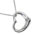 Open Heart Pendant Necklace Sterling Silver 13mm