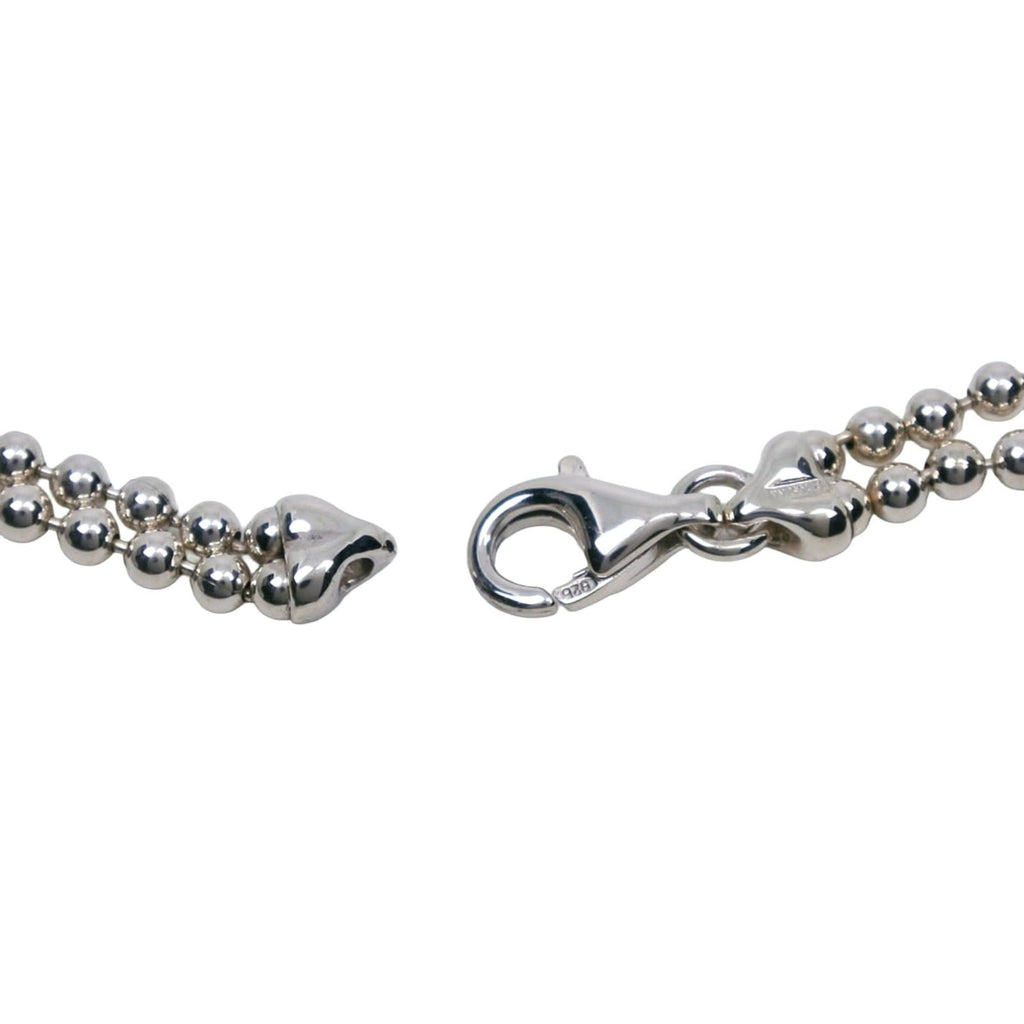 Bar Pendant Necklace Sterling Silver Ball Chain