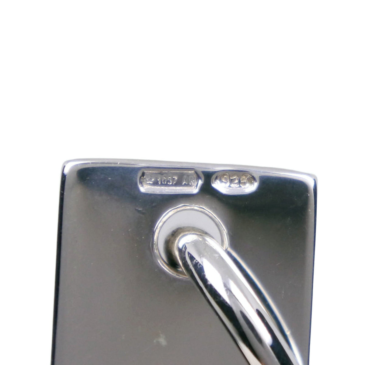 Bar Pendant Necklace Sterling Silver Ball Chain