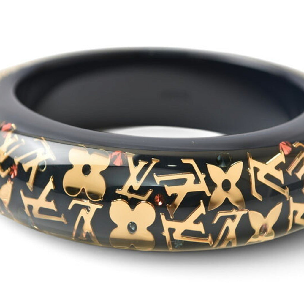 Bracelet Resin and Rhinestone Black Blue Red