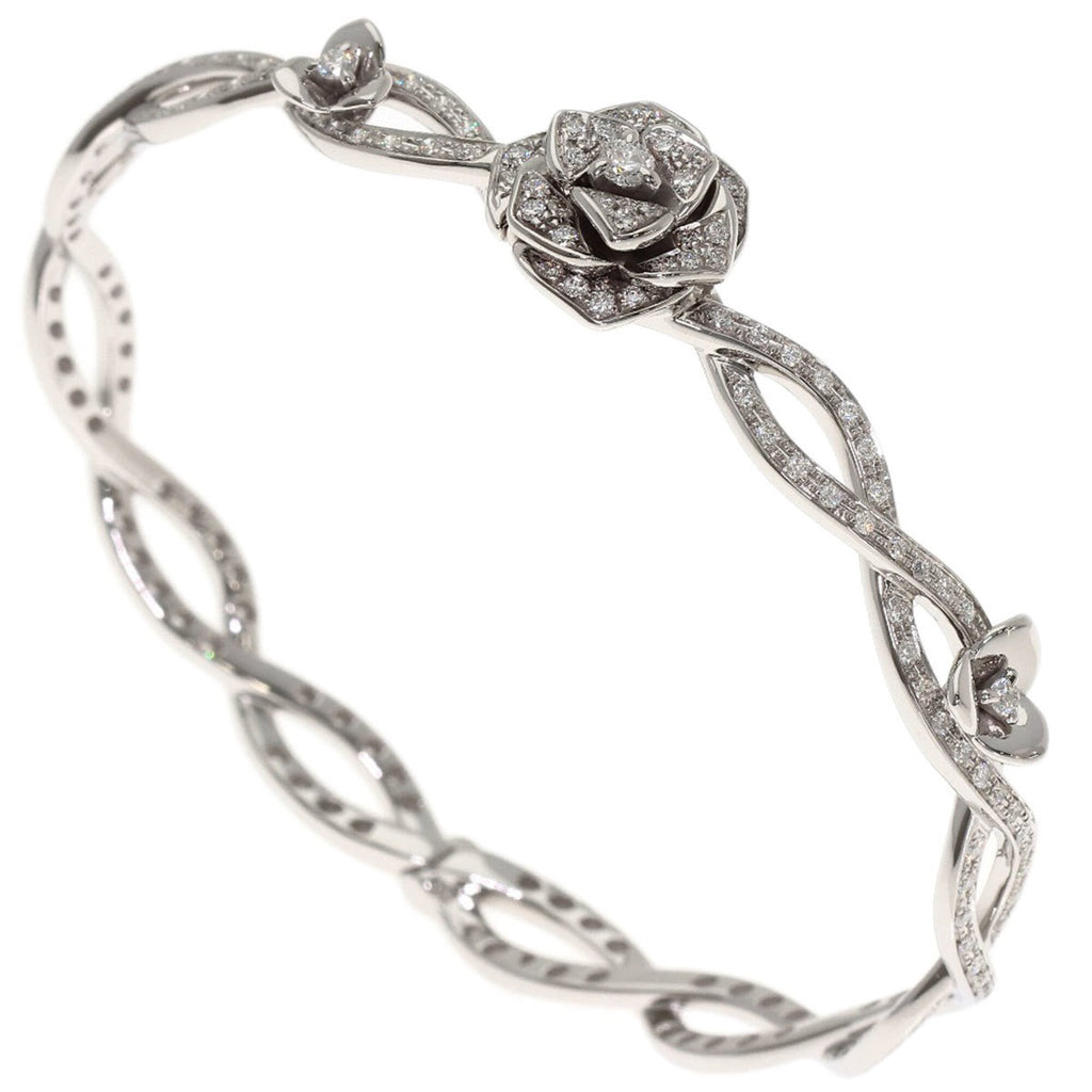 Rose Full Diamond Bracelet 18K White Gold