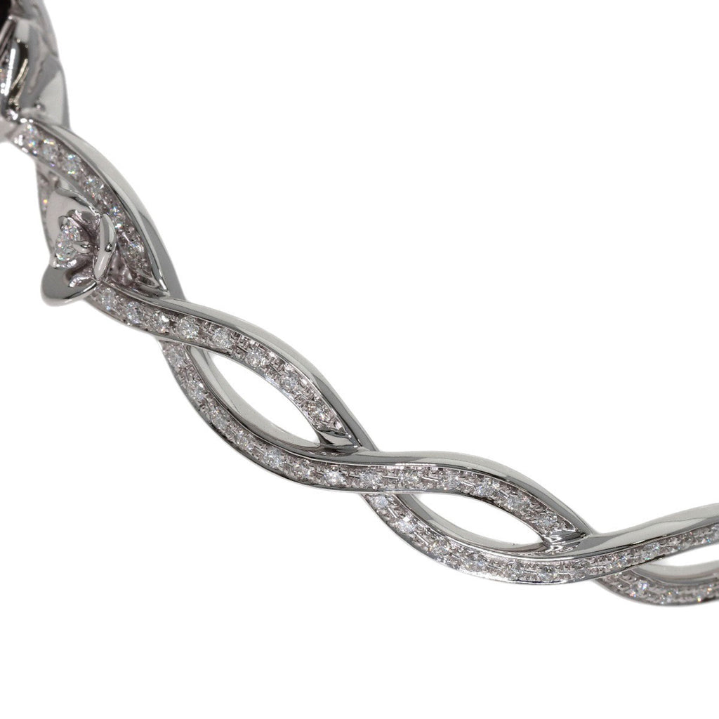 Rose Full Diamond Bracelet 18K White Gold