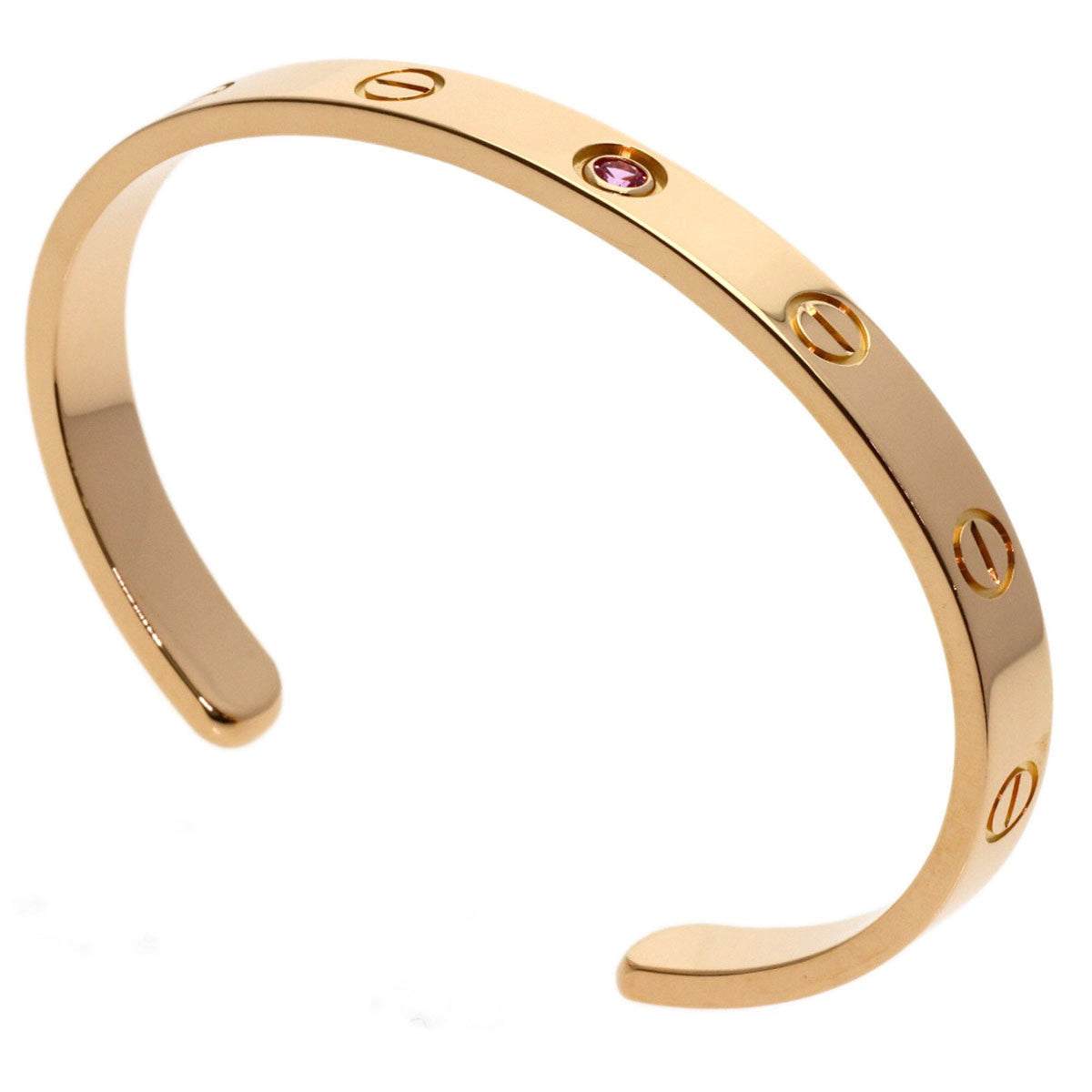 Charm Bracelet 18K Rose Gold With Pink Sapphire