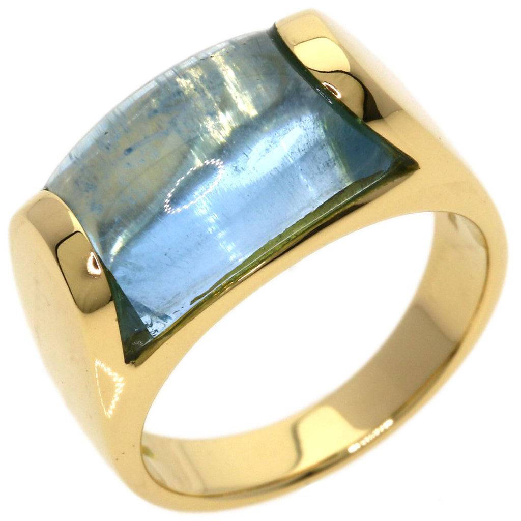 Tronchetto Ring 18K Yellow Gold with Topaz