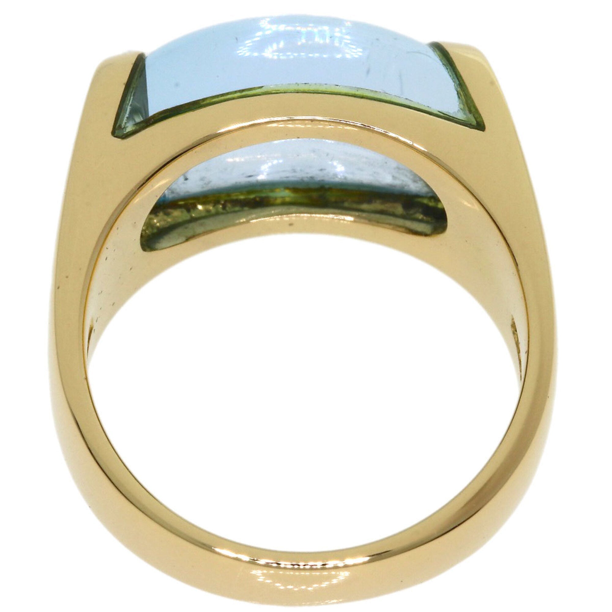 Tronchetto Ring 18K Yellow Gold with Topaz